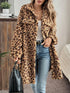 'Kaela' Leopard Print Fleece Lined Jacket - Celes Fashion